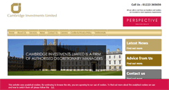 Desktop Screenshot of cambridgeinvestments.co.uk